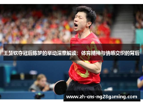 王楚钦夺冠后陈梦的举动深意解读：体育精神与情感交织的背后